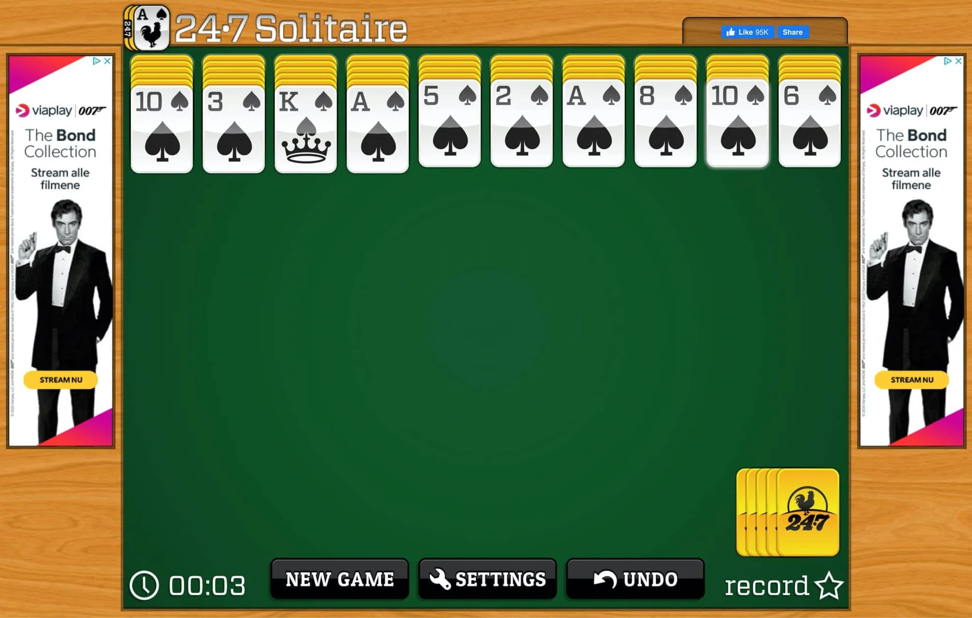 Solitaire play this classic solitaire card game here